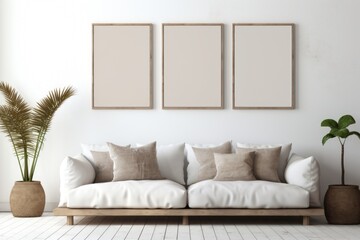 beige sofa in a room, interior mockup, living room mock-up, modern beige room mock up, empty wall mock-up, blank wall mockup, cosy sofa mockup