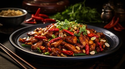 kung pao chicken is a highly addictive stir-fried chicken