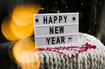 Happy New Year displayed on trending lightbox.