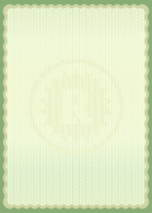 Guilloche background with protective letter R