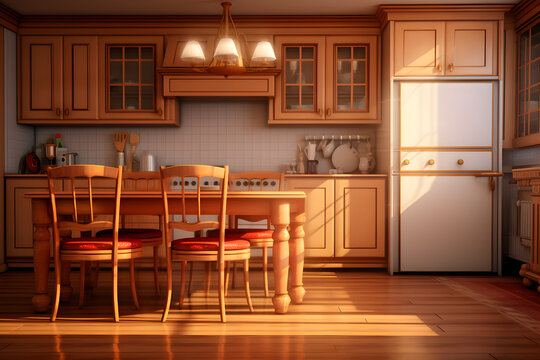 photo of unique kitchen interior