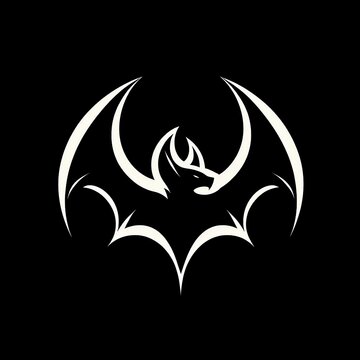 logo de un murci&eacute;lago sobre un fondo negro