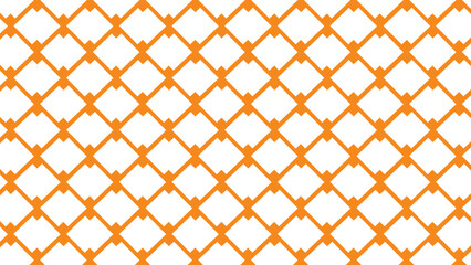 Orange seamless geometric pattern with shapes as a background