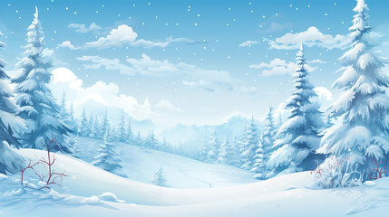 Fototapeta na wymiar Winter wonderland background