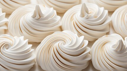  a close up of a bunch of cupcakes with white frosting on top of each of the cupcakes.  generative ai - obrazy, fototapety, plakaty