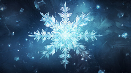 Fototapeta na wymiar Abstract snowflake background