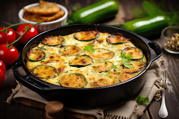 French Zucchini Clafoutis and Parmesan