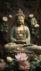 buddha statue in the garden
