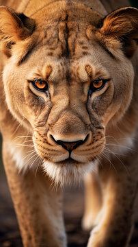 macro fotografia de leoa 