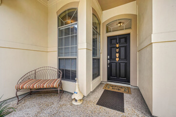 entrance to the house