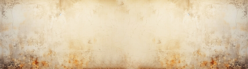 Fototapeta premium Closeup of old golden and creme concrete wall texture with little shining effects and retro style with rough surface, background banner