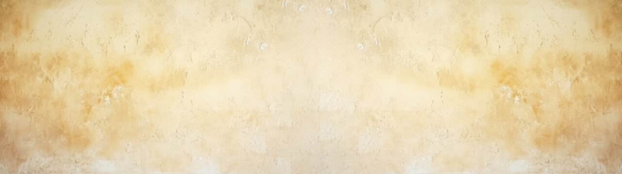 Closeup of old golden and creme concrete wall texture with little shining effects and retro style with rough surface, background banner
