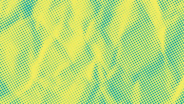 Abstract Duotone Halftone Dotted Retro Paper Print Texture Animated Grunge Background 4K MOV