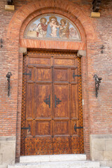 street scene from an Italian town in summer