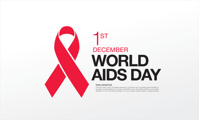 world aids day poster layout design, vector illustration