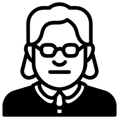 woman in glasses