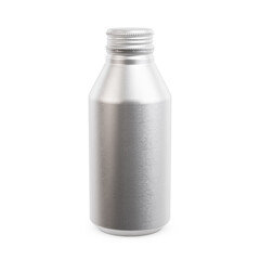 An Aluminium Bottle image isolated in a white background