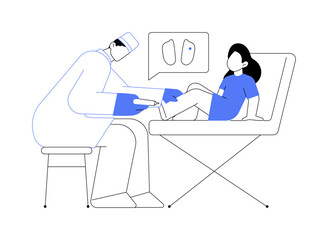 Warts removal abstract concept vector illustration.