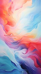 Obraz premium Rich Impasto Abstract with Thick Layers of Color