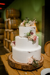 Sweet table. Delicious cakes and fruits. Sweet treats for all occasions.