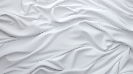 crumpled white fabric texture with contrasting shadows