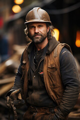 Obraz premium Portrait of a steel worker 