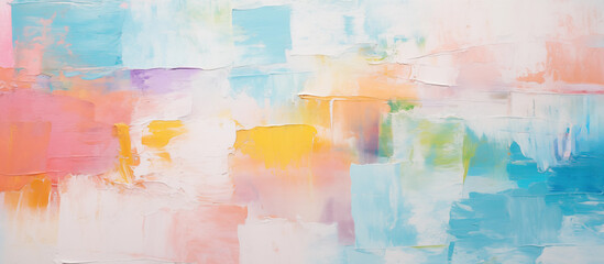 Banner abstract background with with oil brushstrokes on canvas