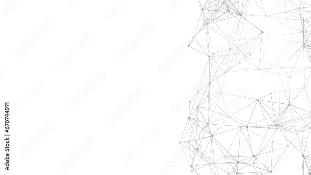 Poster Abstract geometric background. Plexus mesh backdrop illustration.