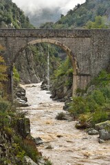 Le pont des étroits  dans les Gorges du Doux (Ardèche)