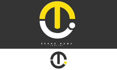 TI Alphabet letters Initials Monogram logo IT, T and I