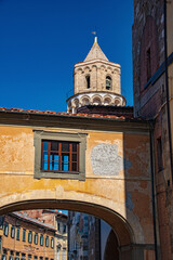 Fototapeta premium the facade of the church of the holy cross