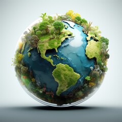 Fototapeta premium Our Planet. Generativ ai.
