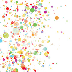 Light multicolor background, colorful vector texture with circles. Splash effect banner. Glitter silver dot abstract illustration with blurred drops of rain. Pattern for web page, banner,poster, card