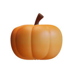 3d pumpkin icon from hello autumn elements collection