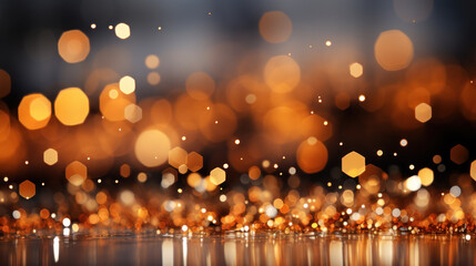 New Year's Eve Elegance: Minimalist Fireworks Banner. Generative AI