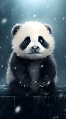 Cute Panda Portrait Wallpaper