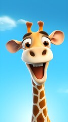 Adorable Giraffe Portrait Wallpaper