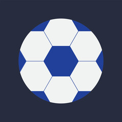Fototapeta premium blue and white soccer ball