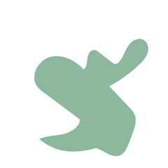 Red green abstract shapes 