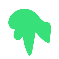 Red green abstract shapes 