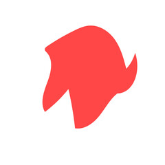 Red green abstract shapes 