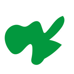 Obraz premium Red green abstract shapes 