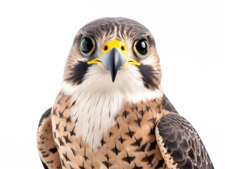 Naklejka premium Falcon Studio Shot Isolated on Clear White Background, Generative AI