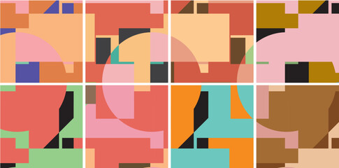 Vector illustration. Seamless figure pattern.