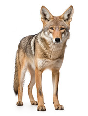 Obraz premium Jackal Studio Shot Isolated on Clear White Background, Generative AI