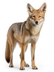 Fototapeta premium Jackal Studio Shot Isolated on Clear White Background, Generative AI