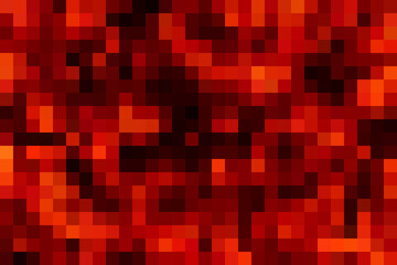 Red pixelated mosaic technology abstract background
