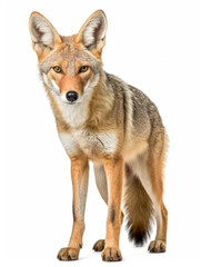 Obraz premium Jackal Studio Shot Isolated on Clear Black Background, Generative AI