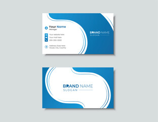 aesthetic abstract business card design, business card layout