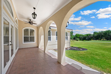 a home patio 